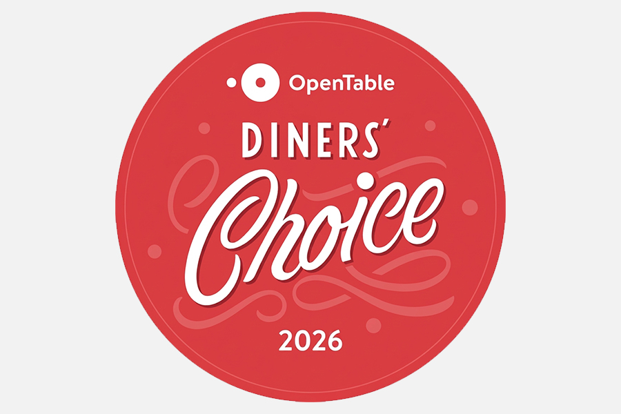 OpenTable Diners' Choice 2026 award badge